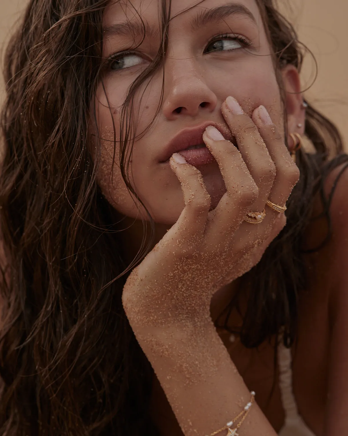 18k Gold Vermeil Sea Foam Ring Bycharlotte