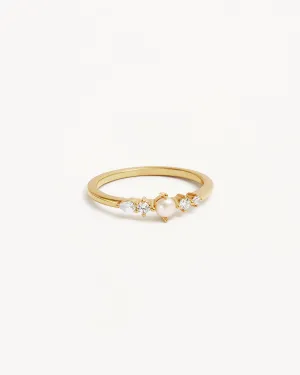 18k Gold Vermeil Sea Foam Ring Bycharlotte
