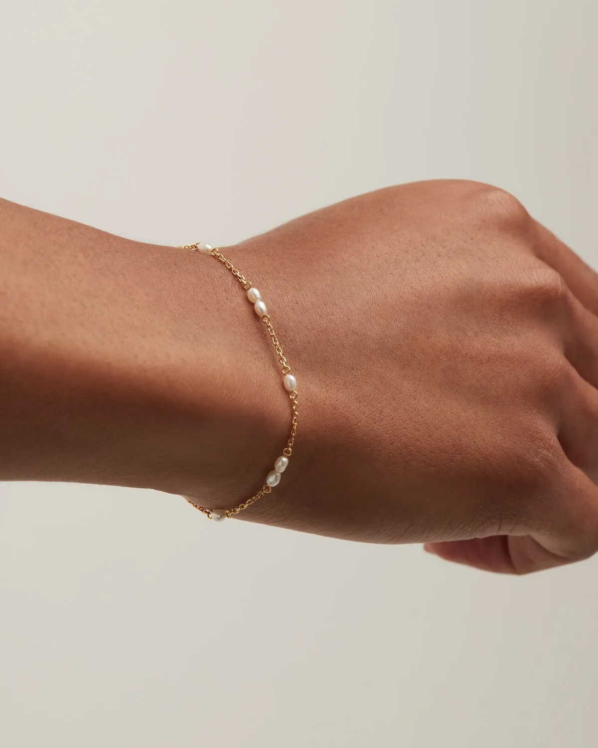 18k Gold Vermeil Serene Dreams Pearl Bracelet Bycharlotte
