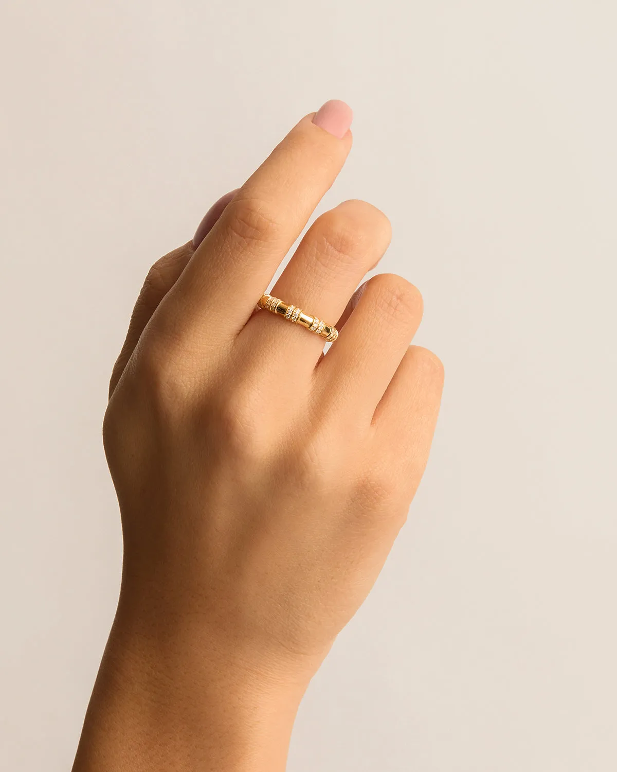 18k Gold Vermeil Shine Bright Ring Bycharlotte