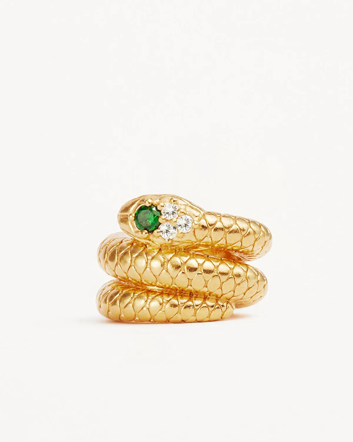 18k Gold Vermeil Snake Petal Charm Bycharlotte