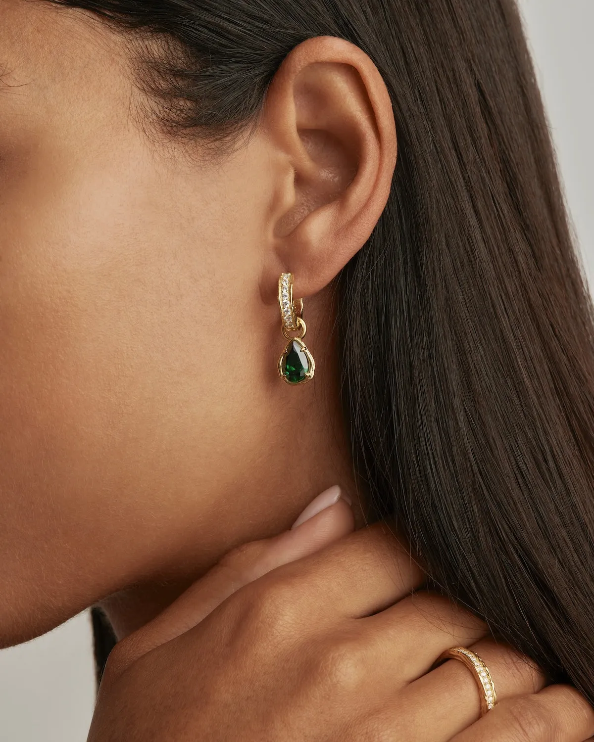 18k Gold Vermeil Soul Searching Hoops Bycharlotte
