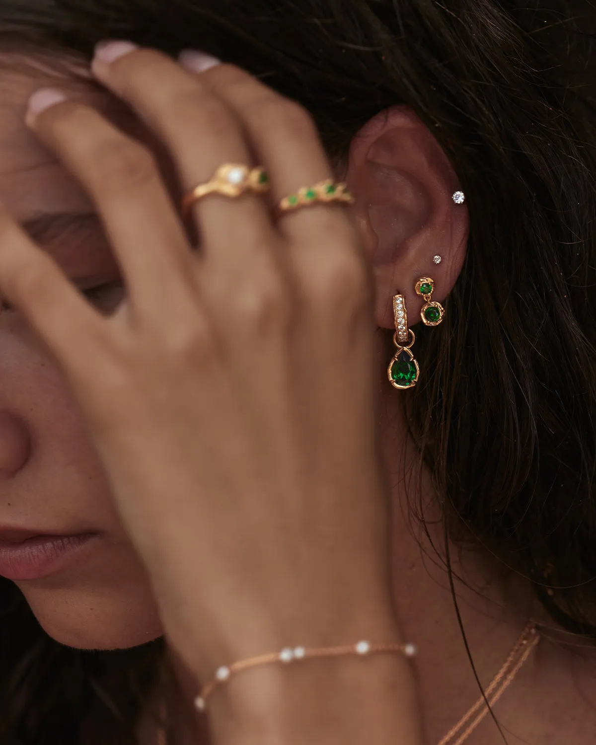 18k Gold Vermeil Soul Searching Hoops Bycharlotte