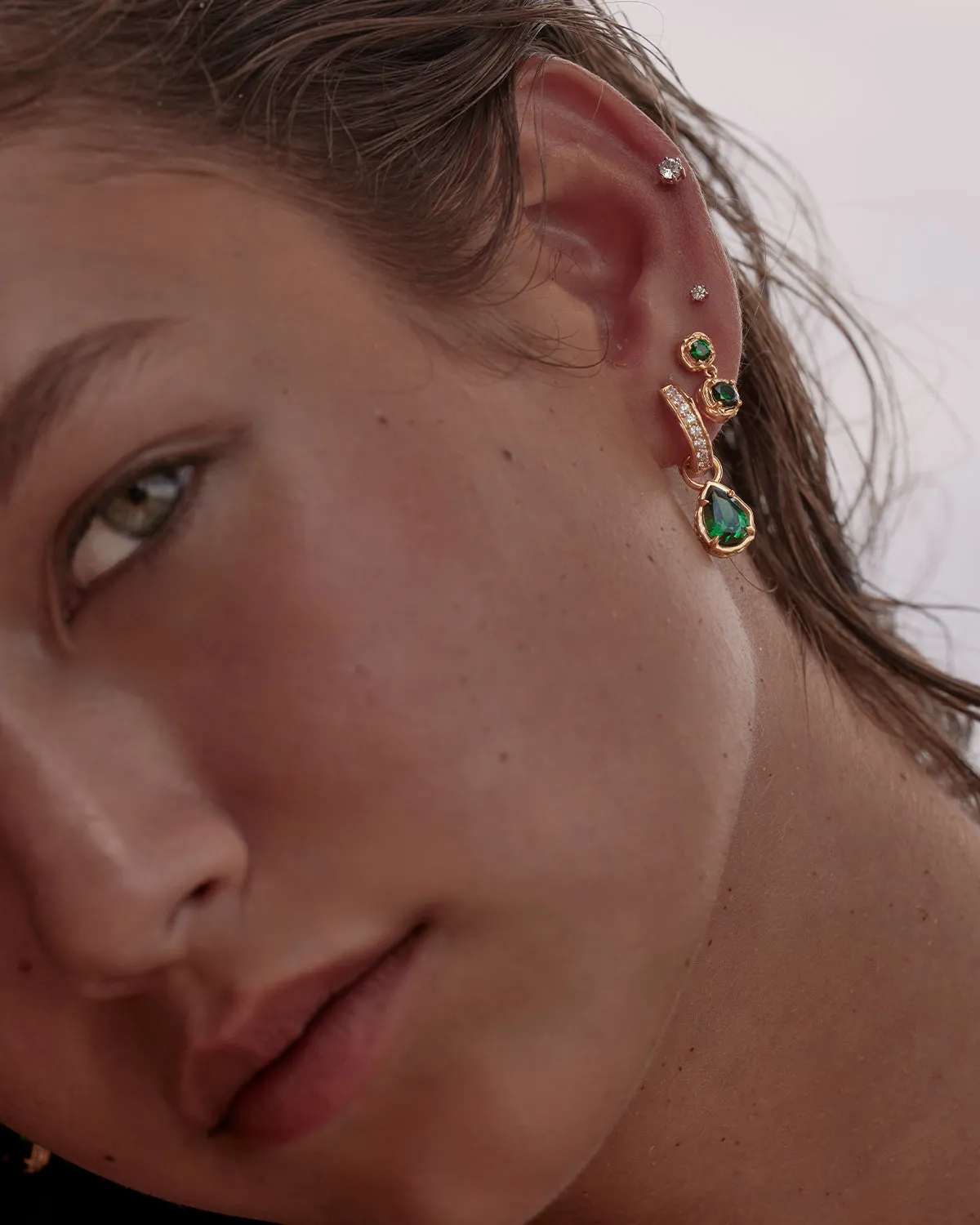 18k Gold Vermeil Soul Searching Hoops Bycharlotte