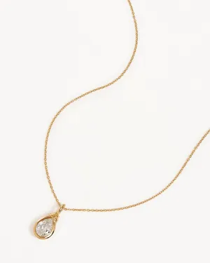 18k Gold Vermeil Soul Searching Necklace - Crystal Mist Bycharlotte