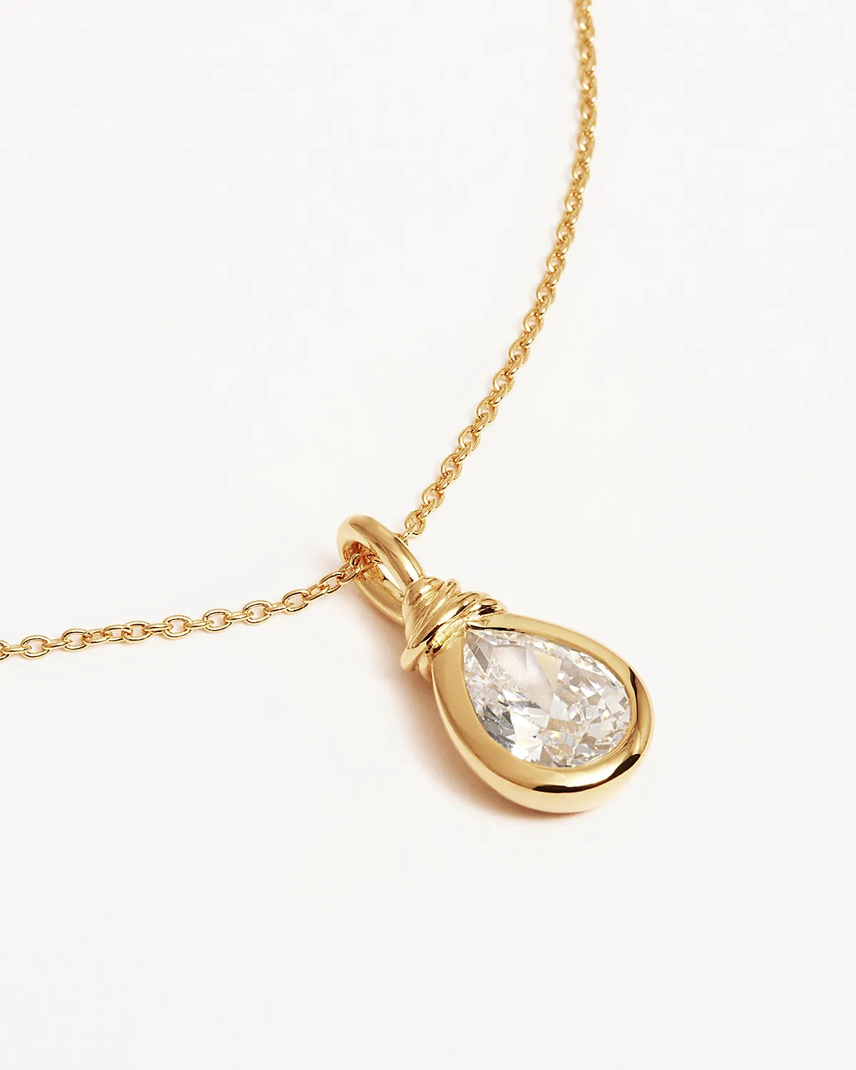 18k Gold Vermeil Soul Searching Necklace - Crystal Mist Bycharlotte
