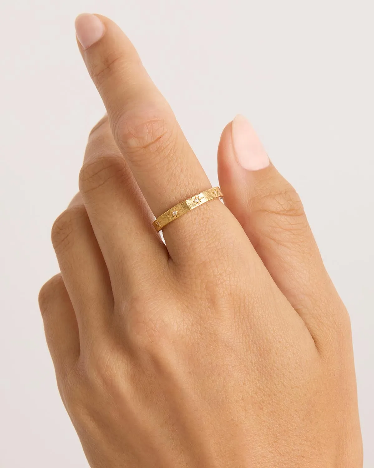 18k Gold Vermeil Stardust Ring Bycharlotte