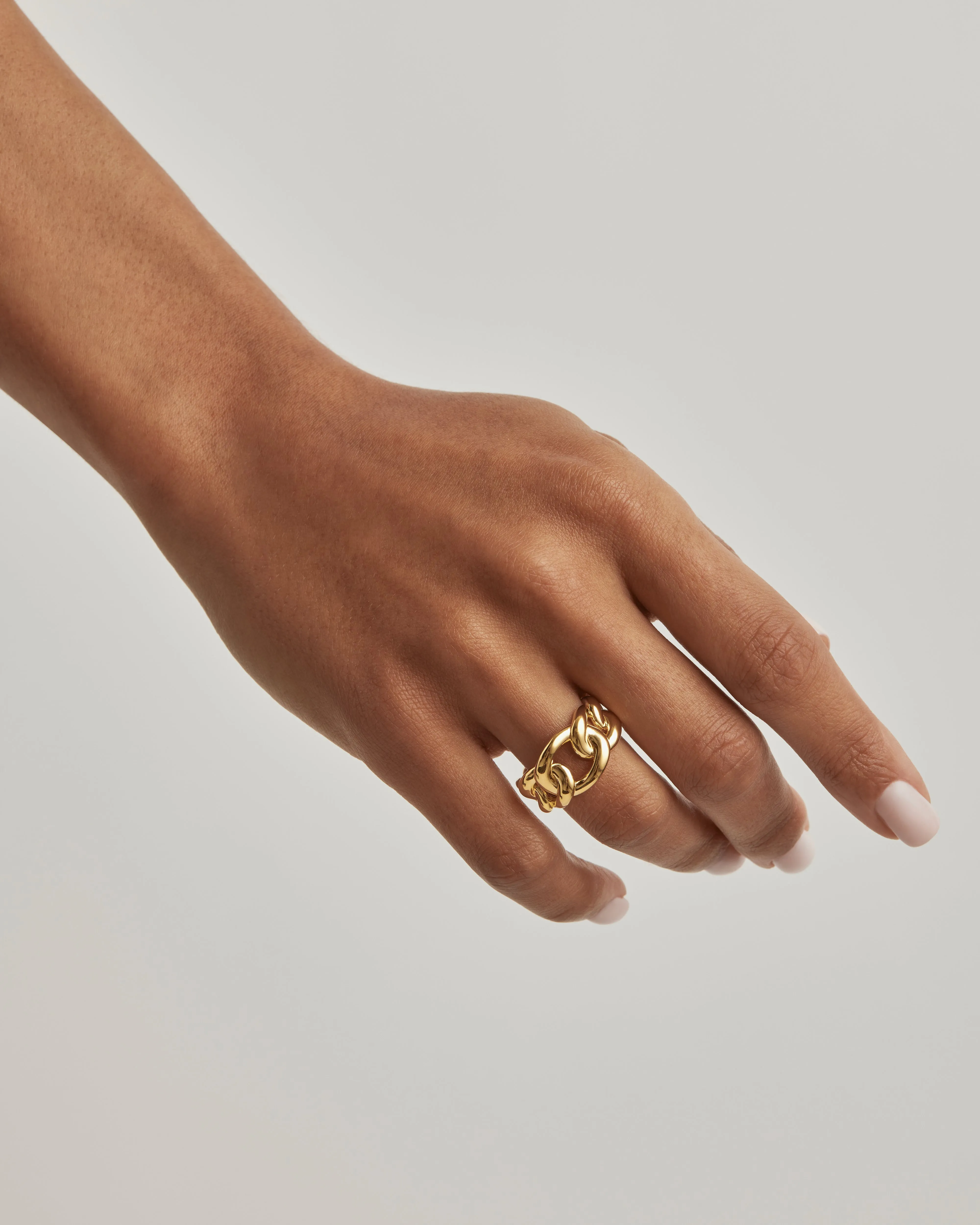 18k Gold Vermeil Strength Ring Bycharlotte