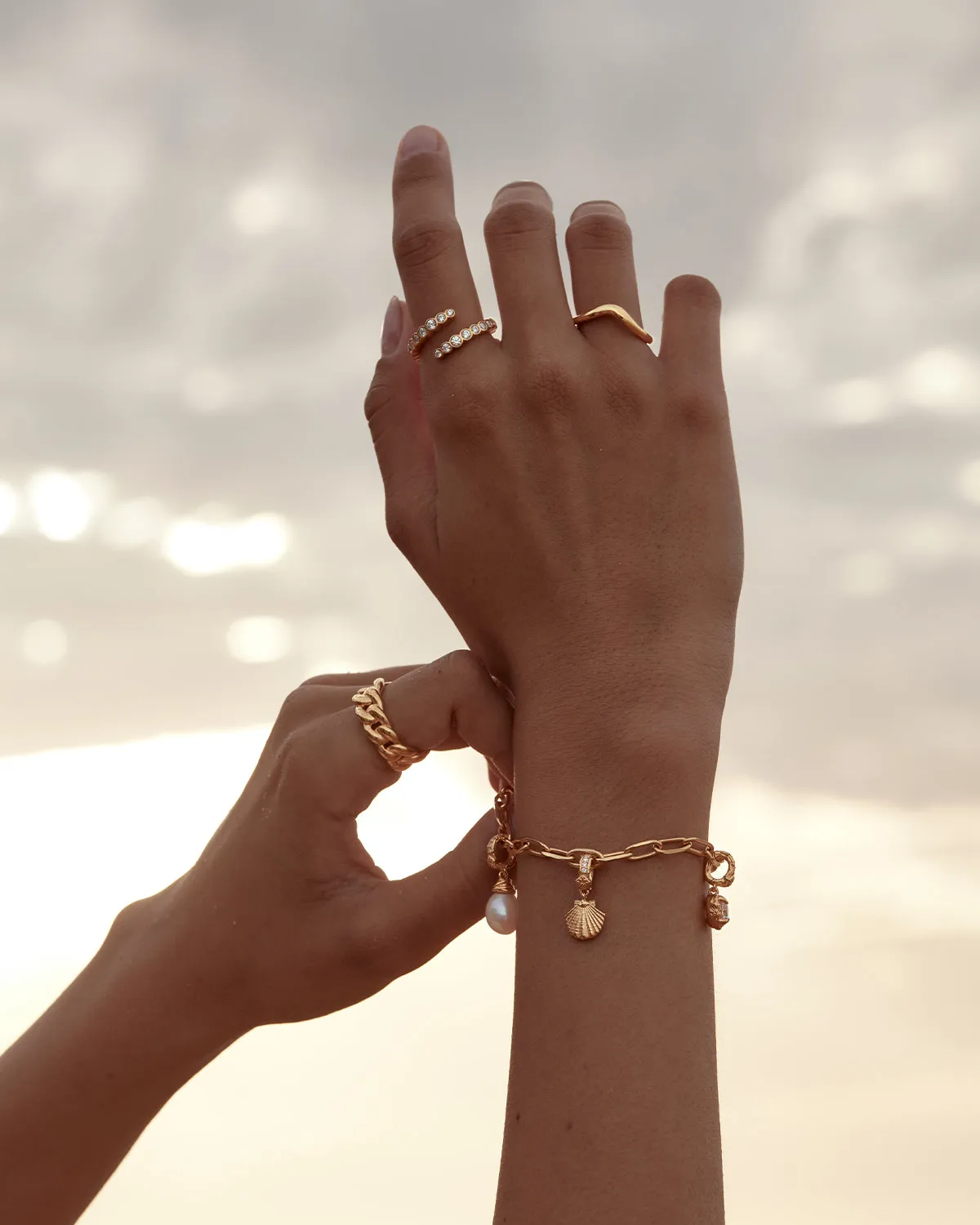 18k Gold Vermeil Strength Ring Bycharlotte