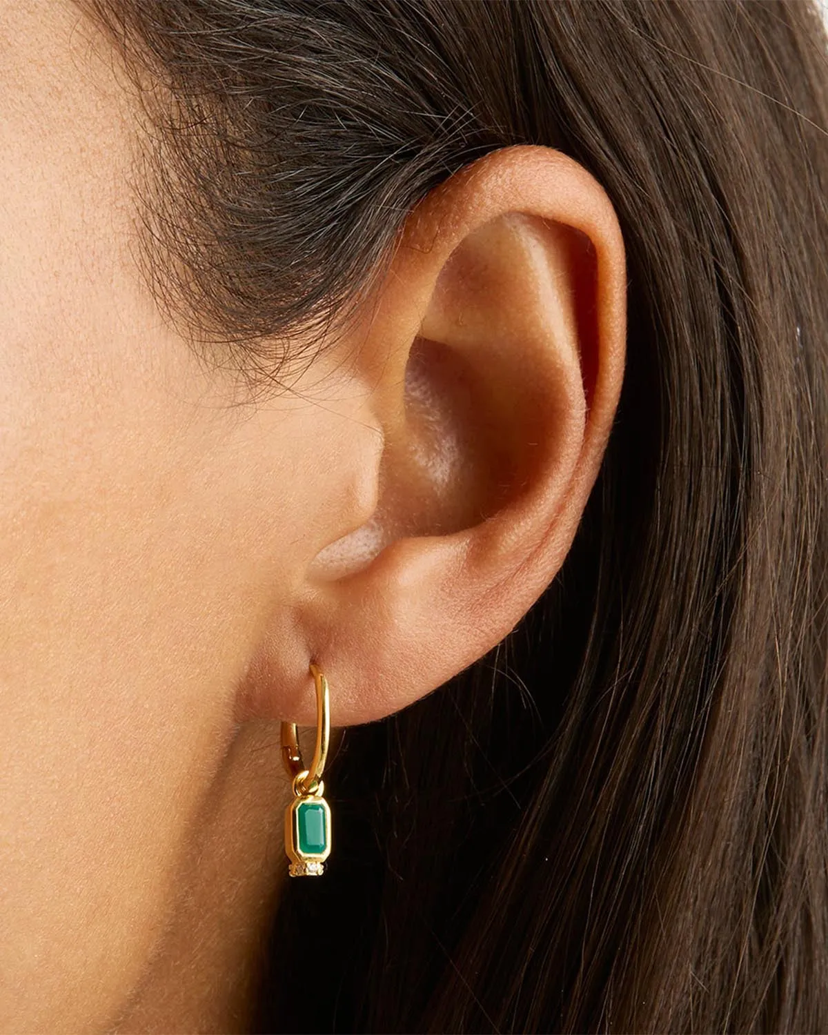 18k Gold Vermeil Strength Within Hoops Bycharlotte