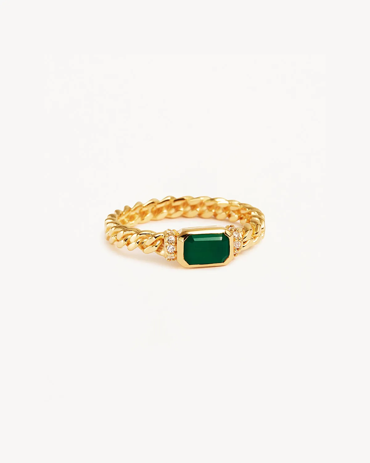 18k Gold Vermeil Strength Within Ring Bycharlotte