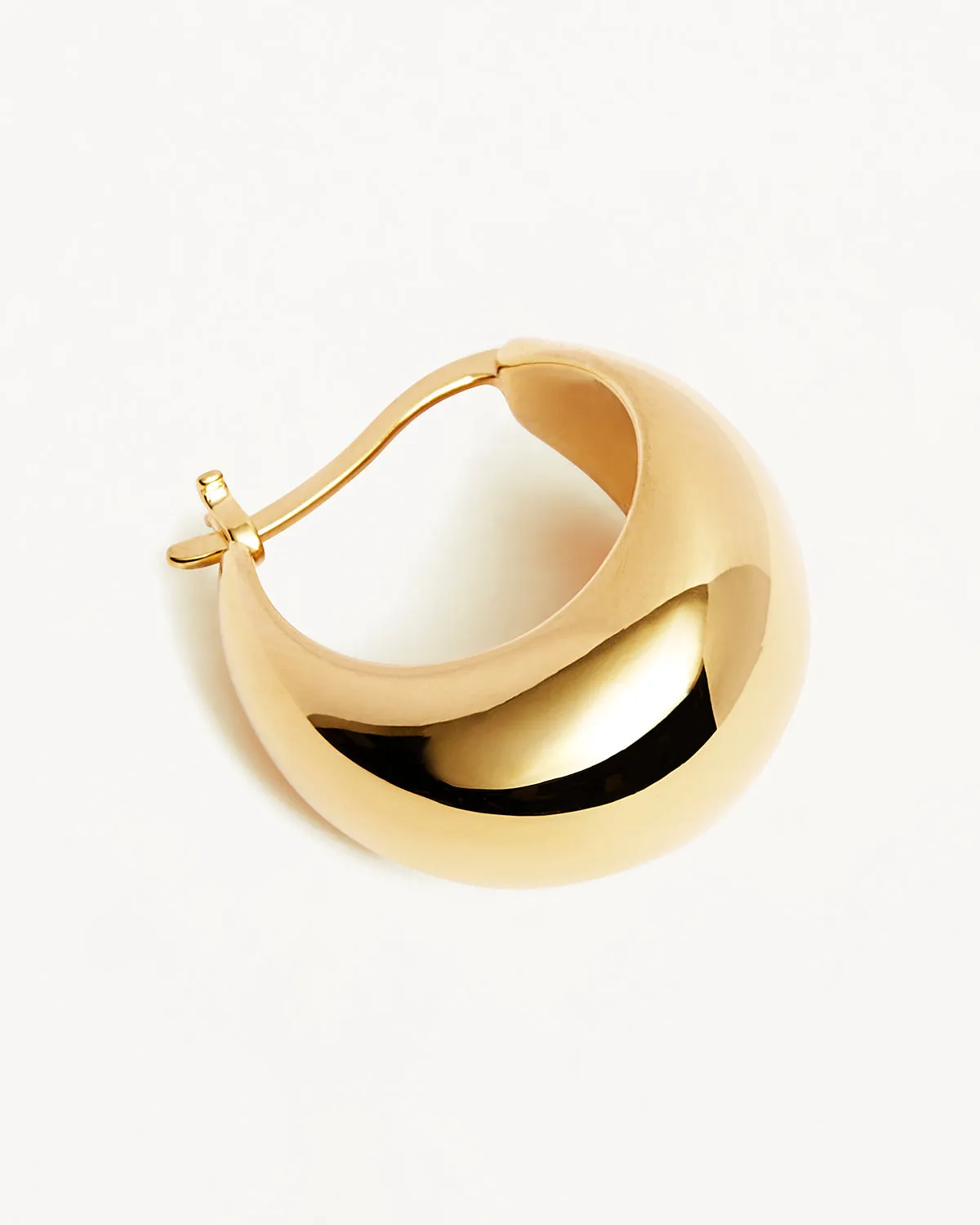 18k Gold Vermeil Sunkissed Large Hoops Bycharlotte