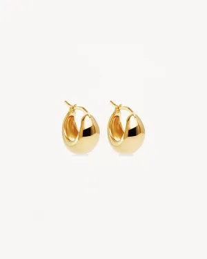 18k Gold Vermeil Sunkissed Small Hoops Bycharlotte
