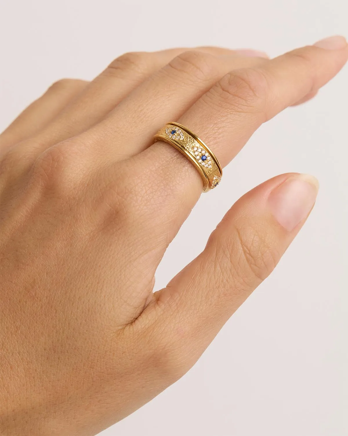 18k Gold Vermeil Trust Spinning Meditation Ring Bycharlotte