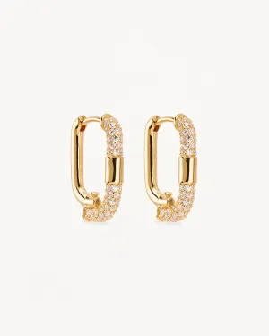18k Gold Vermeil Unlock Your Potential Hoops Bycharlotte