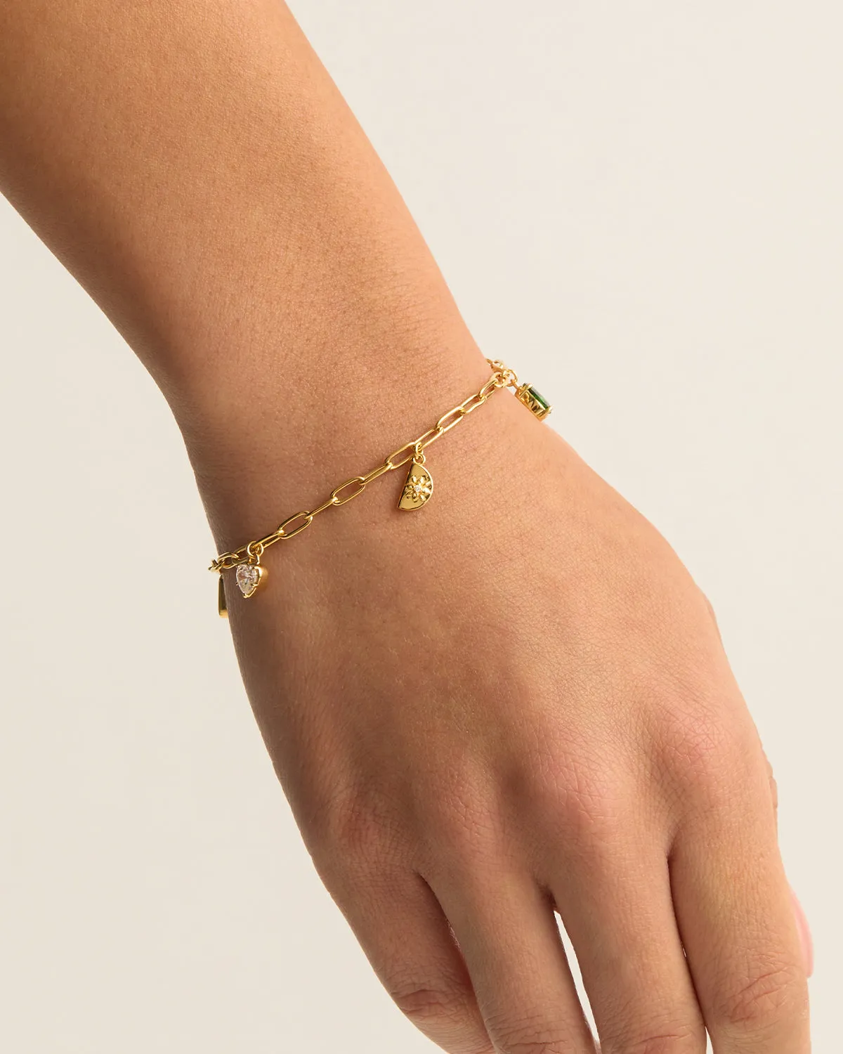 18k Gold Vermeil Wanderlust Charm Bracelet Bycharlotte