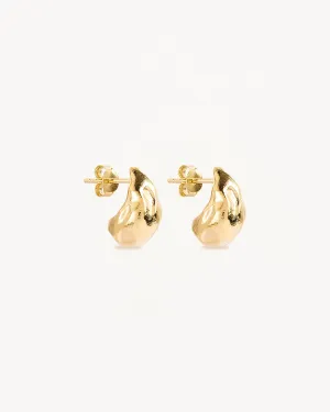 18k Gold Vermeil Wild Heart Small Earrings Bycharlotte