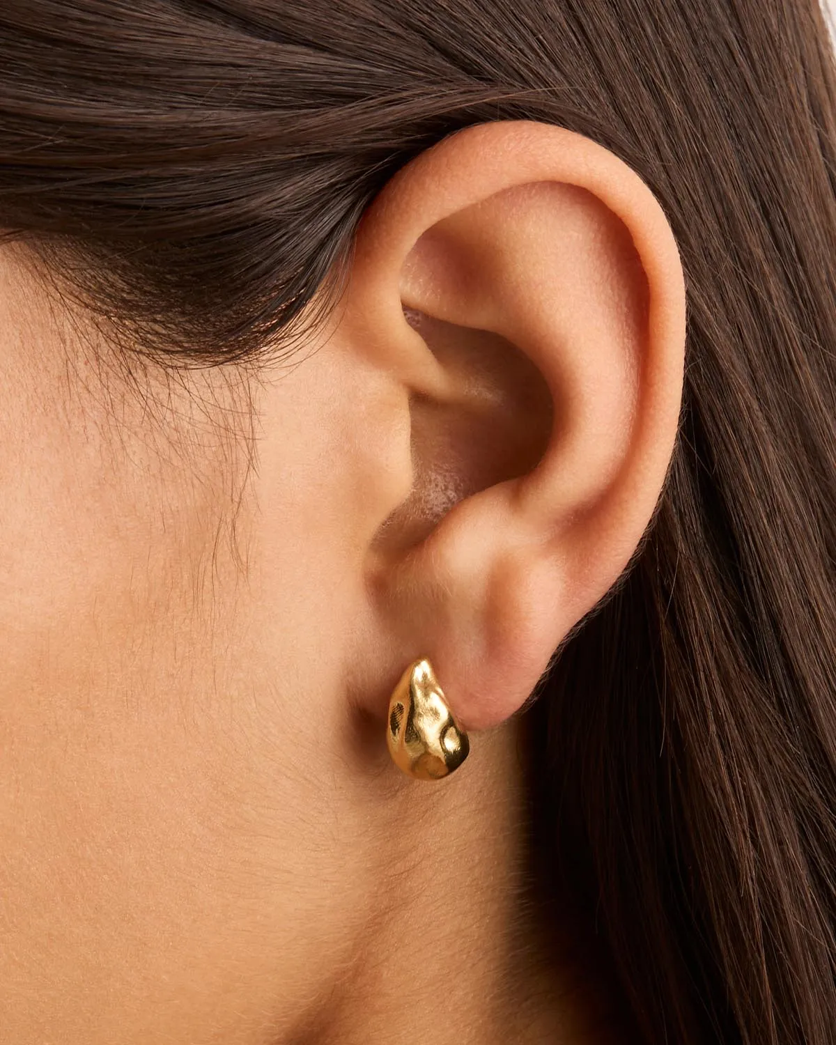 18k Gold Vermeil Wild Heart Small Earrings Bycharlotte