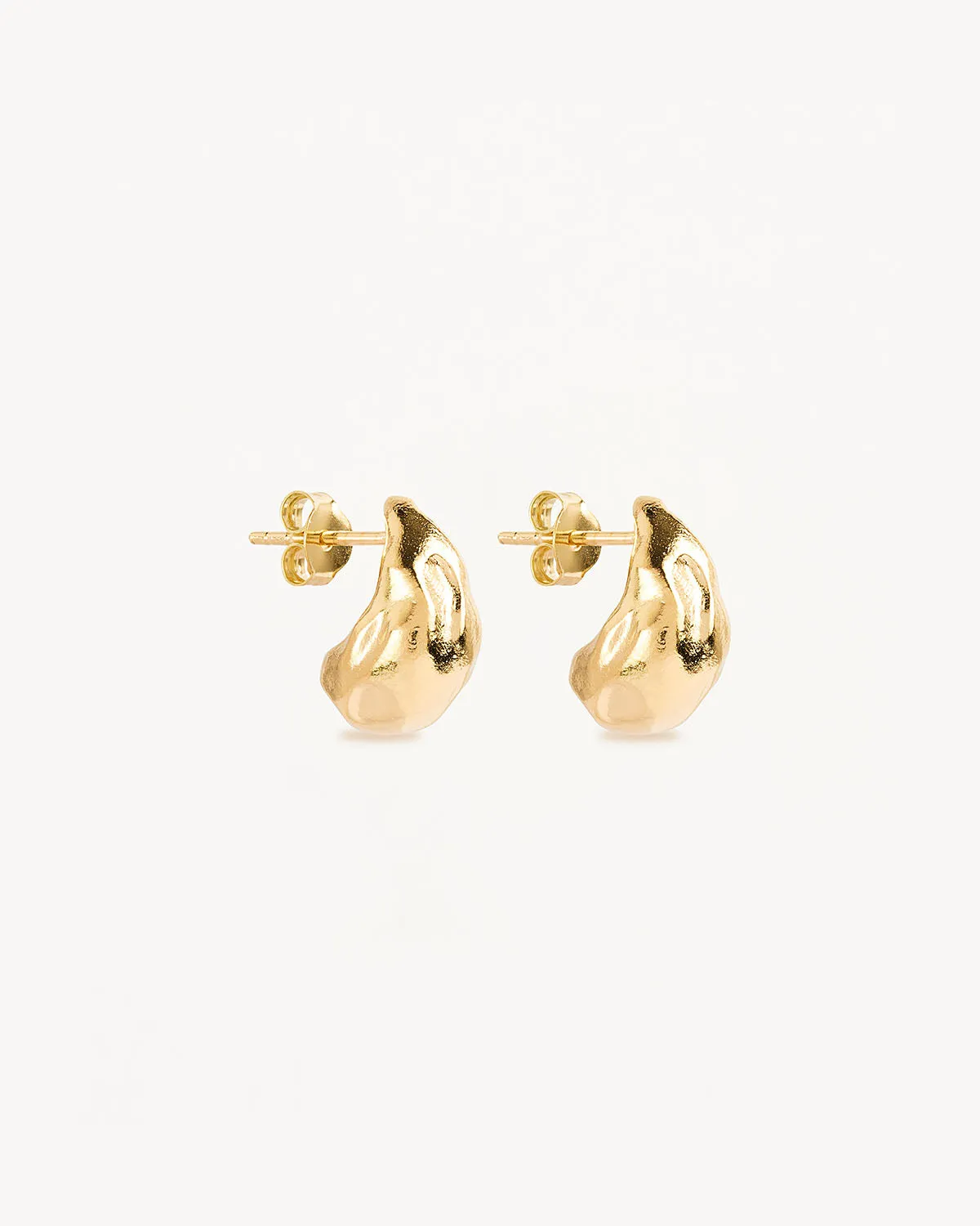 18k Gold Vermeil Wild Heart Small Earrings Bycharlotte
