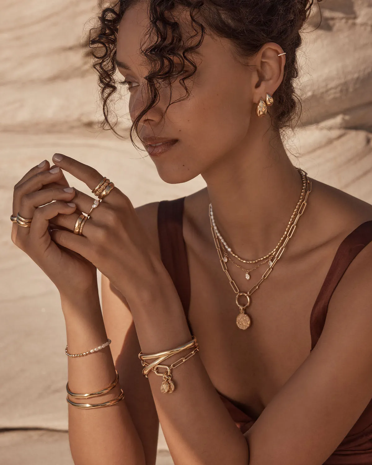 18k Gold Vermeil With Love Annex Link Bracelet Bycharlotte