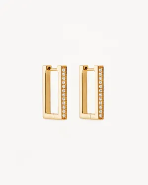18k Gold Vermeil With Love Hoops Bycharlotte
