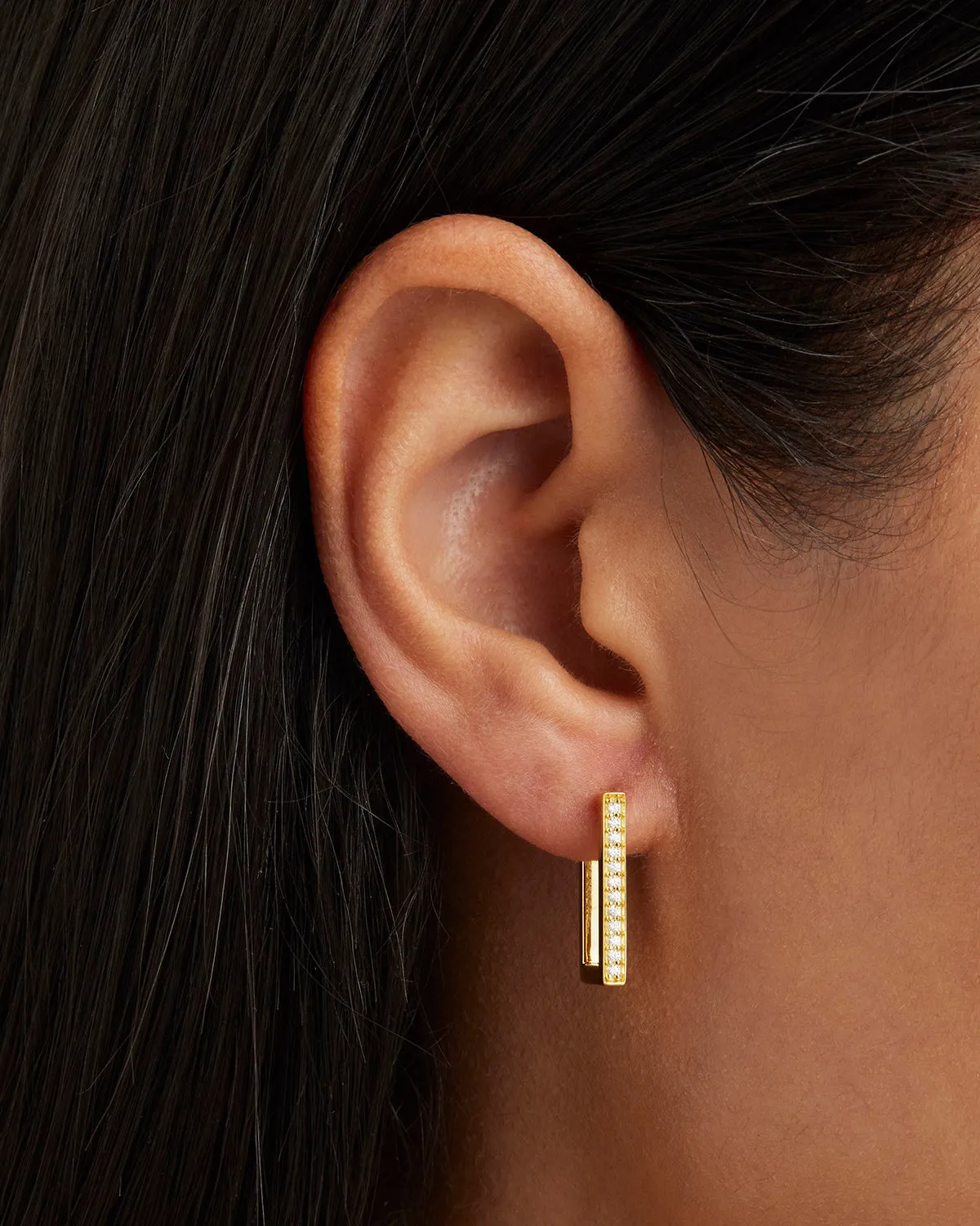 18k Gold Vermeil With Love Hoops Bycharlotte