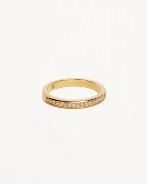 18k Gold Vermeil With Love Ring Bycharlotte