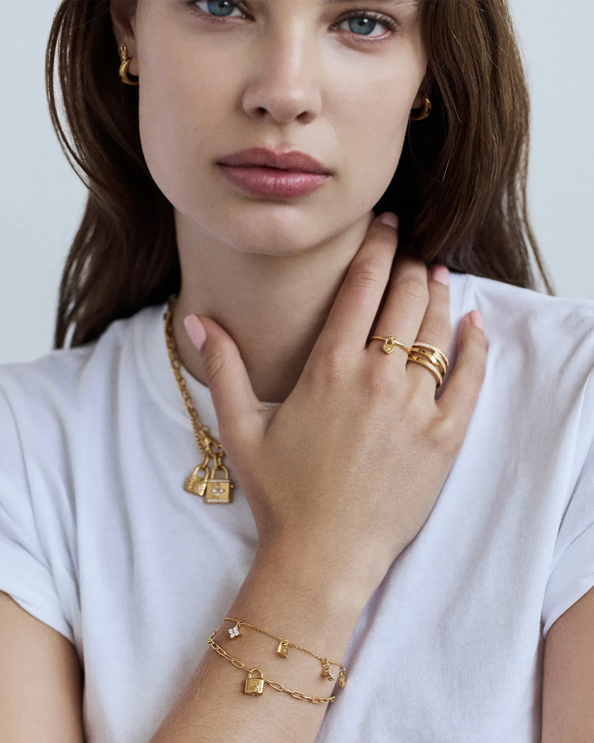 18k Gold Vermeil With Love Ring Bycharlotte