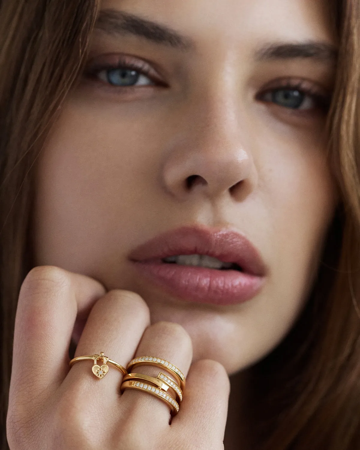 18k Gold Vermeil With Love Ring Bycharlotte