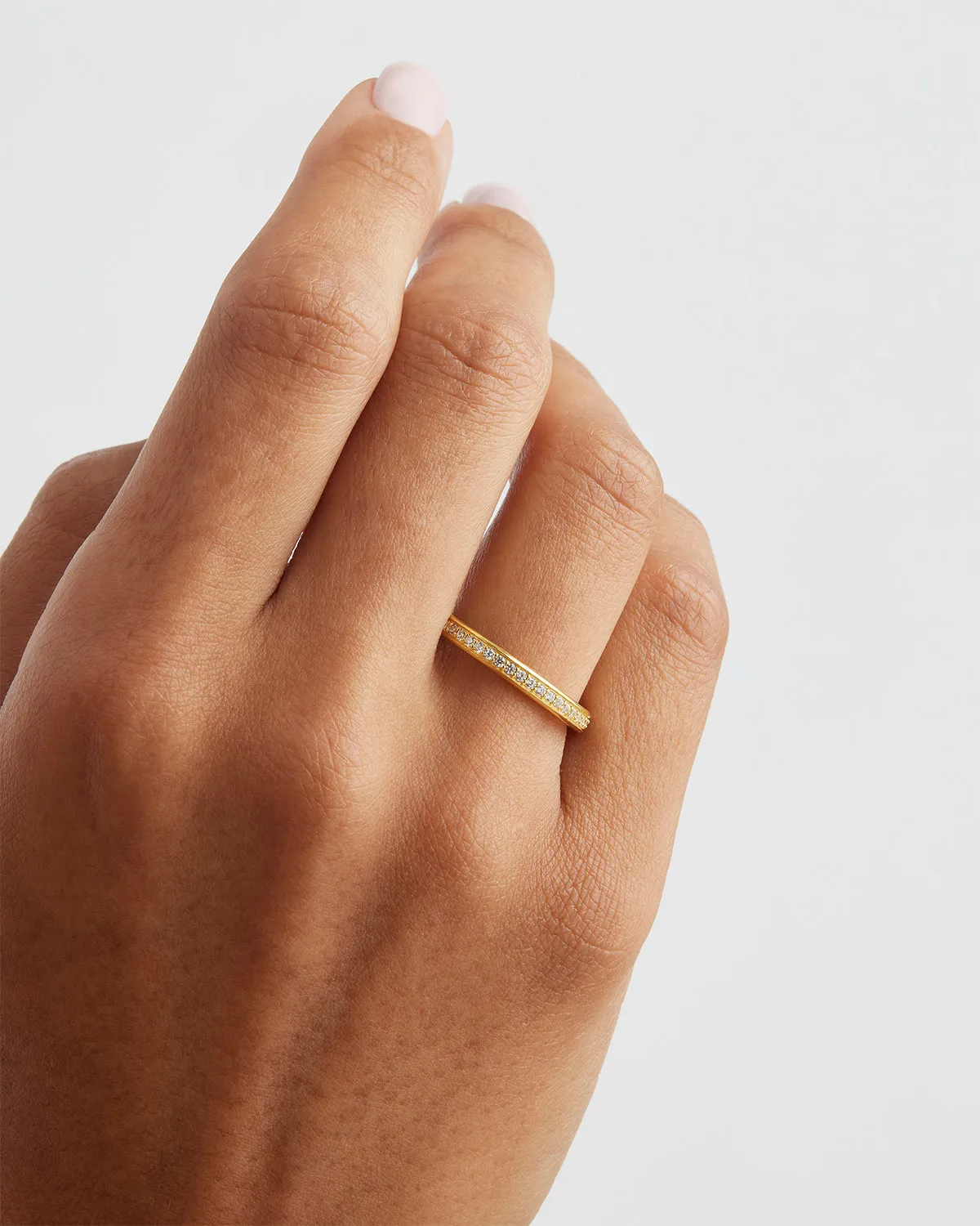 18k Gold Vermeil With Love Ring Bycharlotte