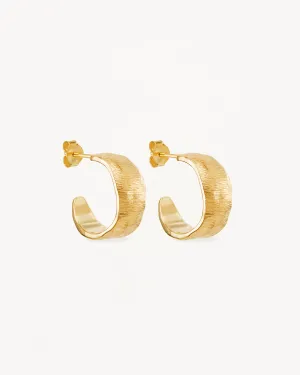 18k Gold Vermeil Woven Light Hoops Bycharlotte