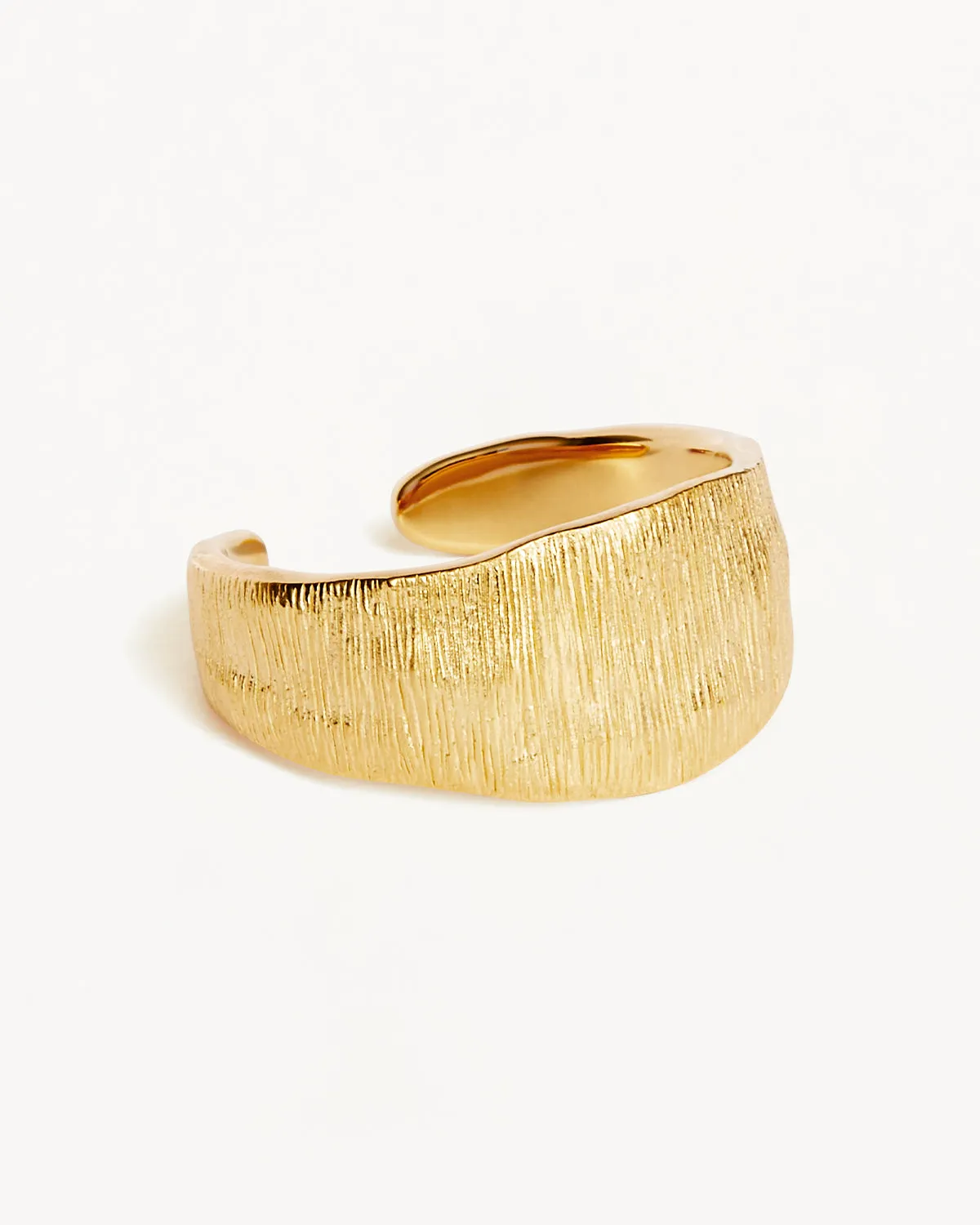 18k Gold Vermeil Woven Light Ring Bycharlotte