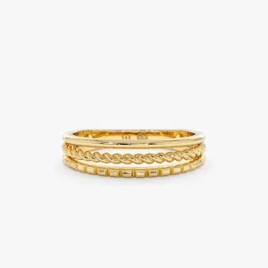 3 Design Ring Stack, Trinity SARAHELISE