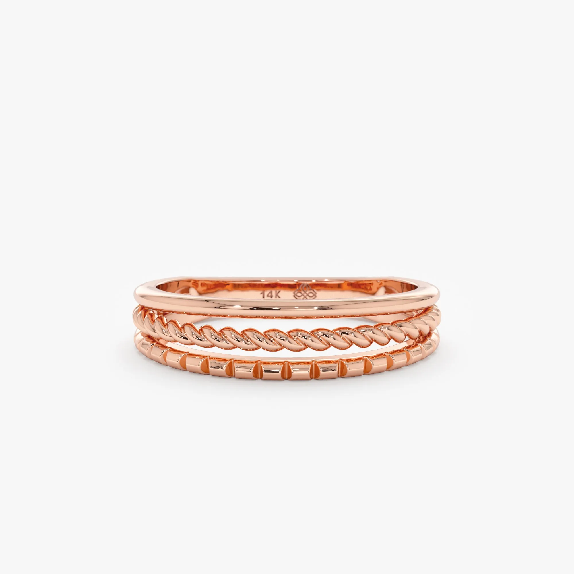 3 Design Ring Stack, Trinity SARAHELISE