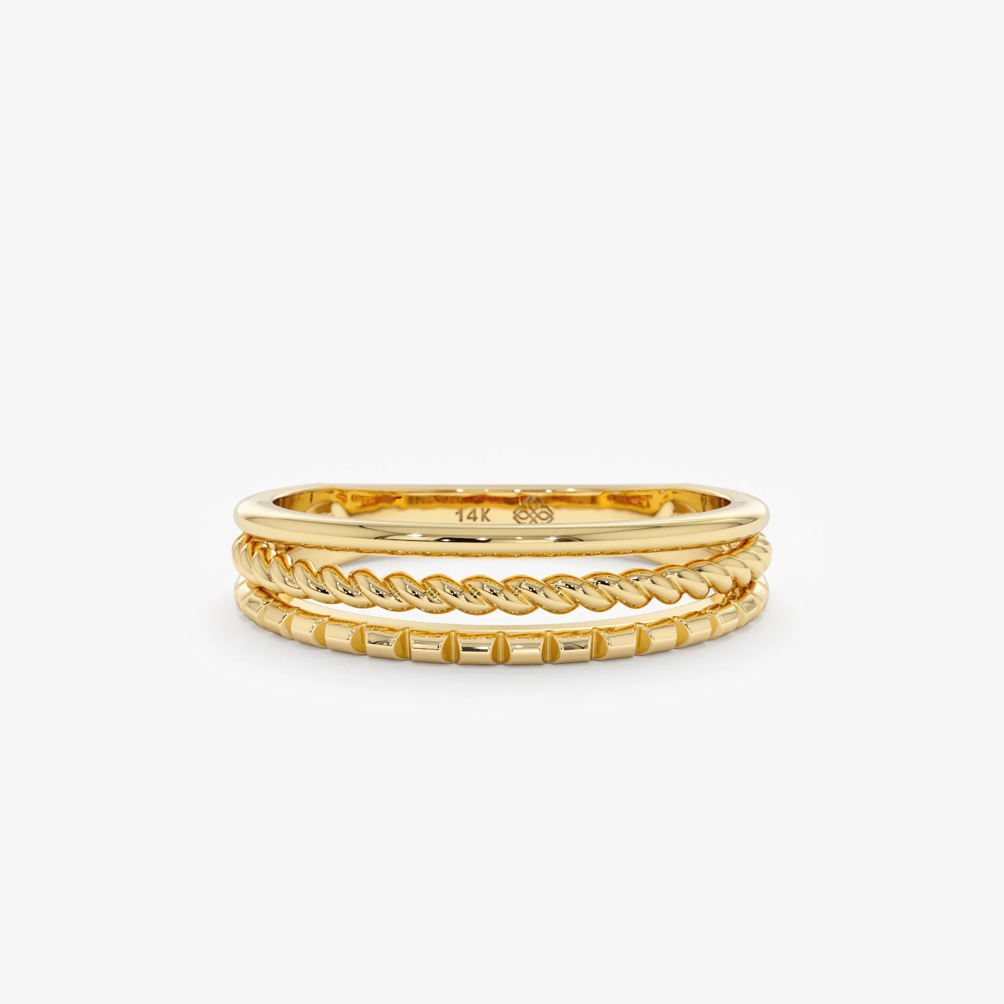 3 Design Ring Stack, Trinity SARAHELISE