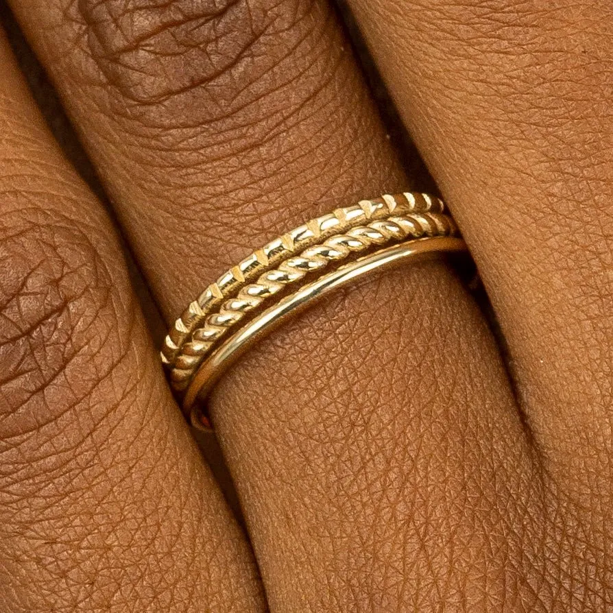 3 Design Ring Stack, Trinity SARAHELISE
