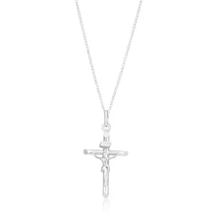 9ct White Gold 30mm Cross Pendant 9W Shiels