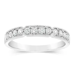 9ct White Gold Channel Set Ring in 0.30 Carat Natural Diamonds Shiels