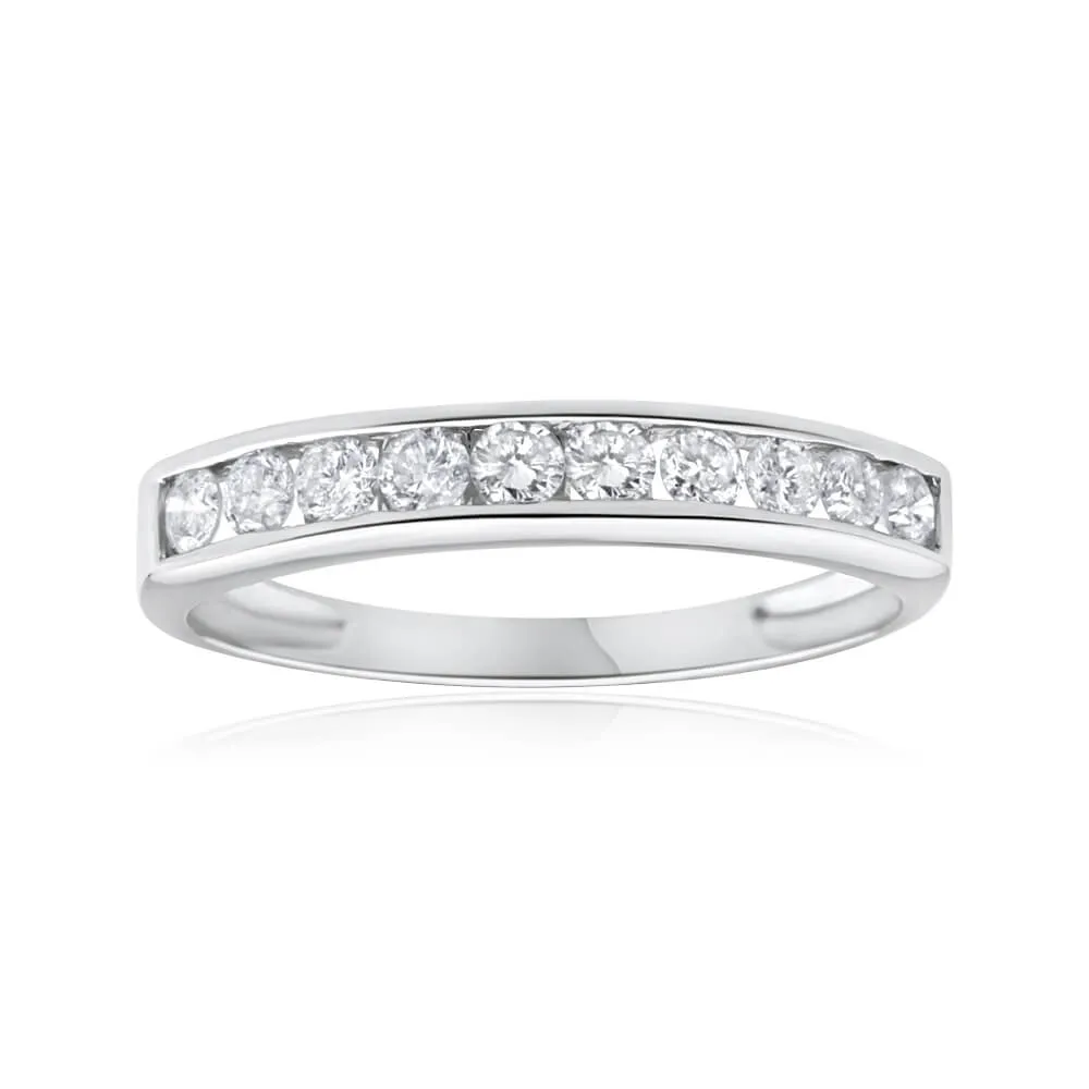 9ct White Gold Exquisite Diamond Ring Shiels