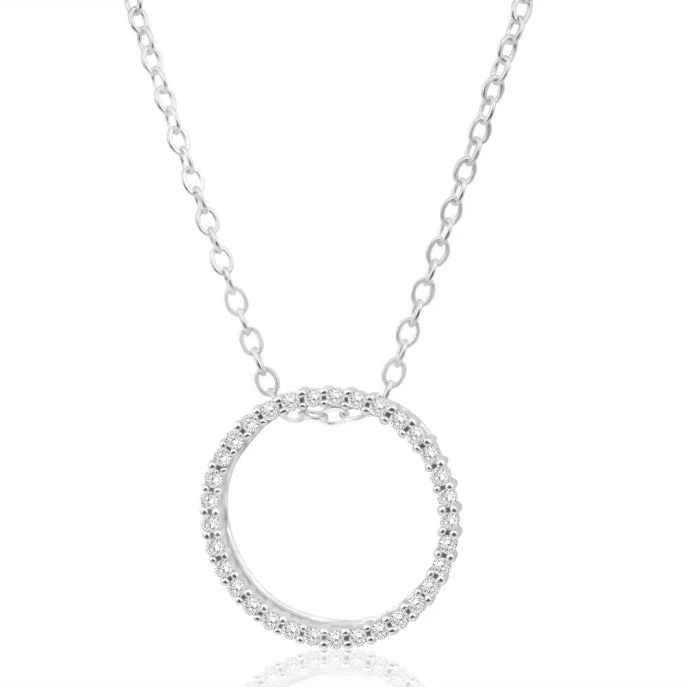 9ct White Gold Radiant Diamond Pendant Shiels