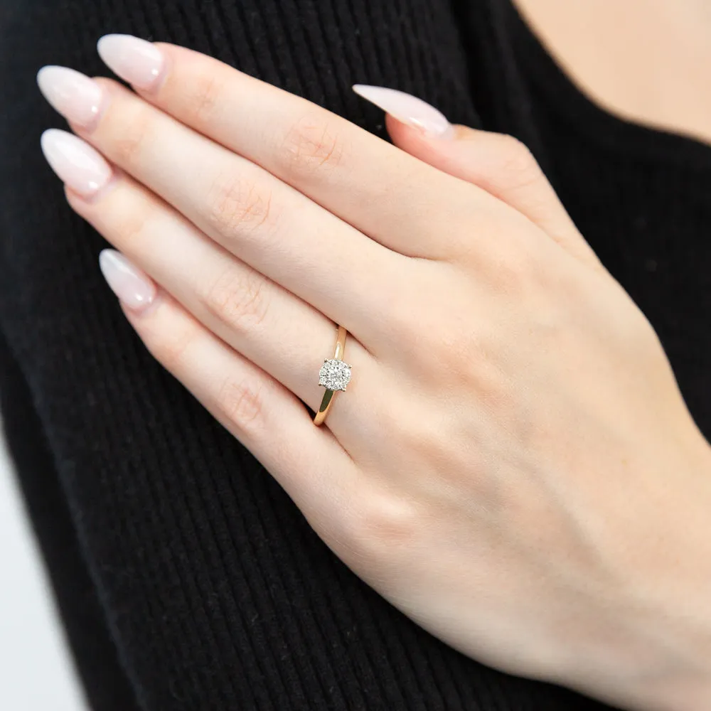 9ct Yellow Gold 0.10 Carat Diamond Ring Shiels
