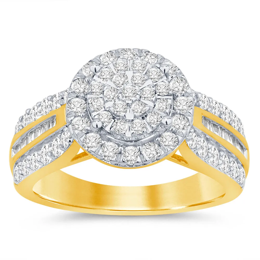 9ct Yellow Gold 1 Carat Diamond Ring Shiels