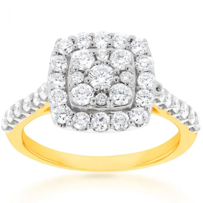 9ct Yellow Gold 1 Carat Luminesce Laboratory Grown Diamond Ring Shiels