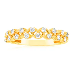 9ct Yellow Gold 1/4 Carat Luminesce Lab Grown Diamond Dress Ring Shiels