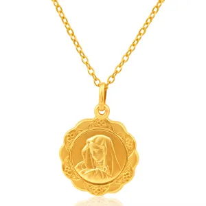 9ct Yellow Gold 18mm Pendant Shiels