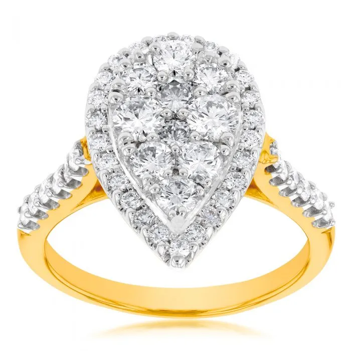 9ct Yellow Gold 2 Carat Luminesce Laboratory Grown Diamond Ring Shiels