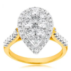 9ct Yellow Gold 2 Carat Luminesce Laboratory Grown Diamond Ring Shiels