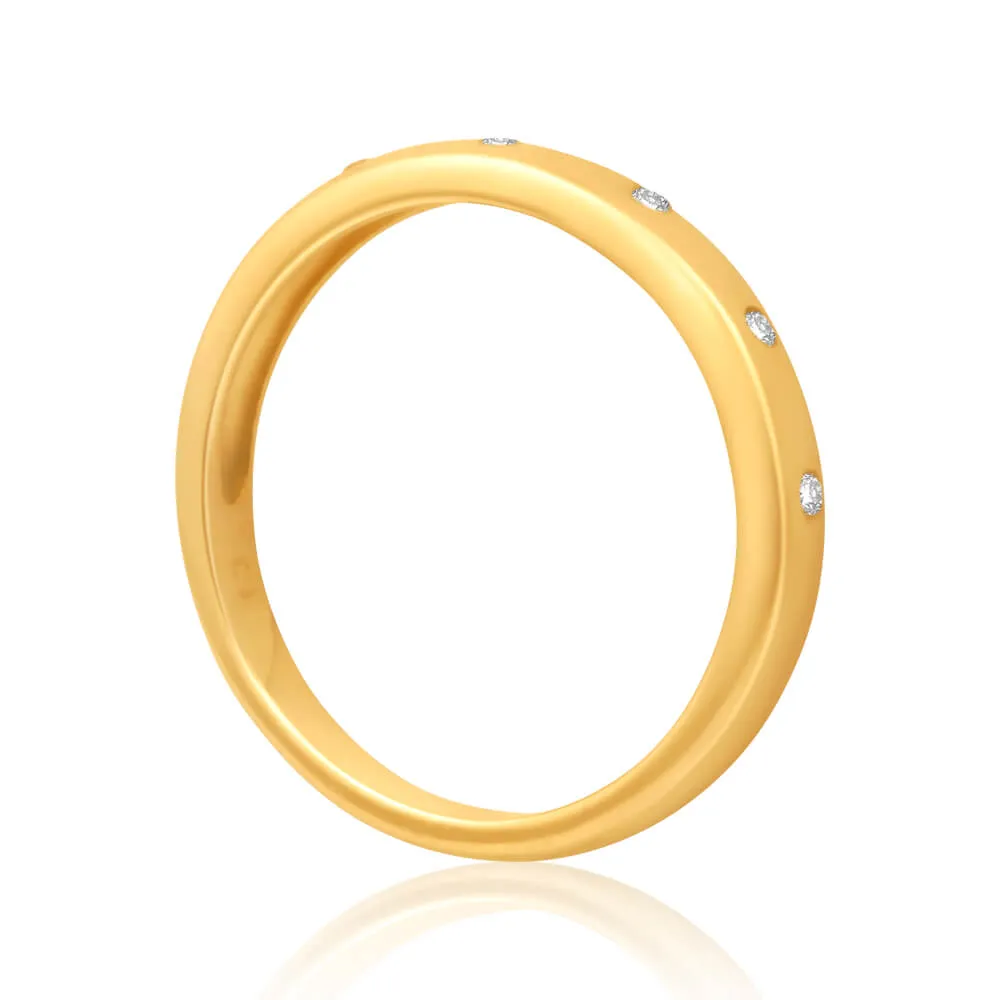 9ct Yellow Gold 5 Diamond Ring Shiels