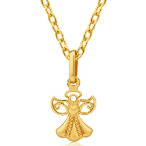 9ct Yellow Gold Angel Pendant Shiels