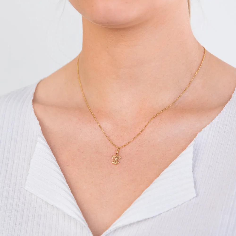 9ct Yellow Gold Angel Pendant Shiels
